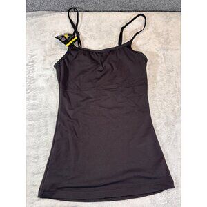 Maidenform tank top Women's 6M black Spaghetti Strap tummy control Shapewear NWT